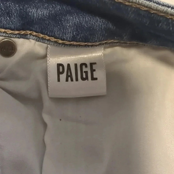 Paige Skyline Skinny Altered Cutoff Denim Shorts Size 27 - Picture 7 of 8